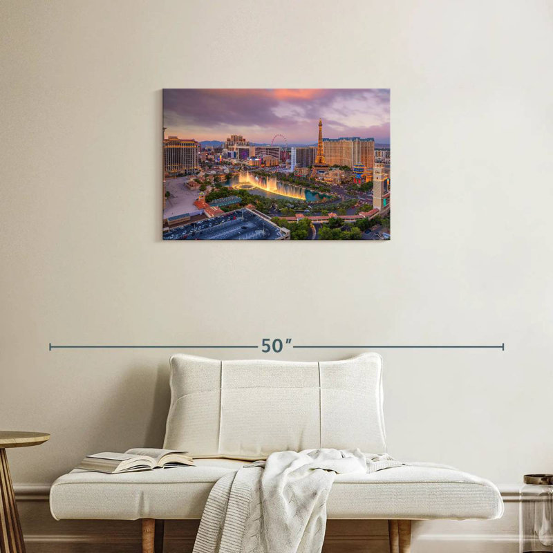 Ravi Las Vegas Before Dark, 20" H x 30" W
