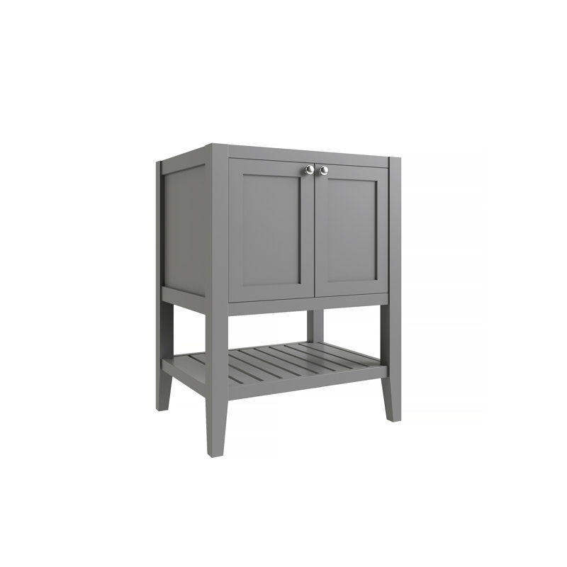 Base de meuble-lavabo simple 24 po Galveston, Gris tourterelle