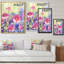 «Blossoming Pink Wildflowers», art mural sur toile traditionnel-929661632-929661634