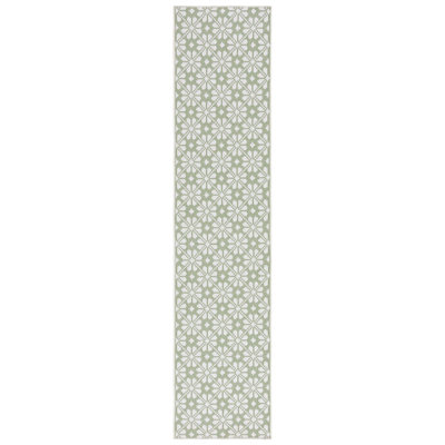 Tapis d'intérieur / extérieur à motif floral MSR400