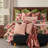 Pink Orchid Print Duvet Cover & Insert Set-73091508