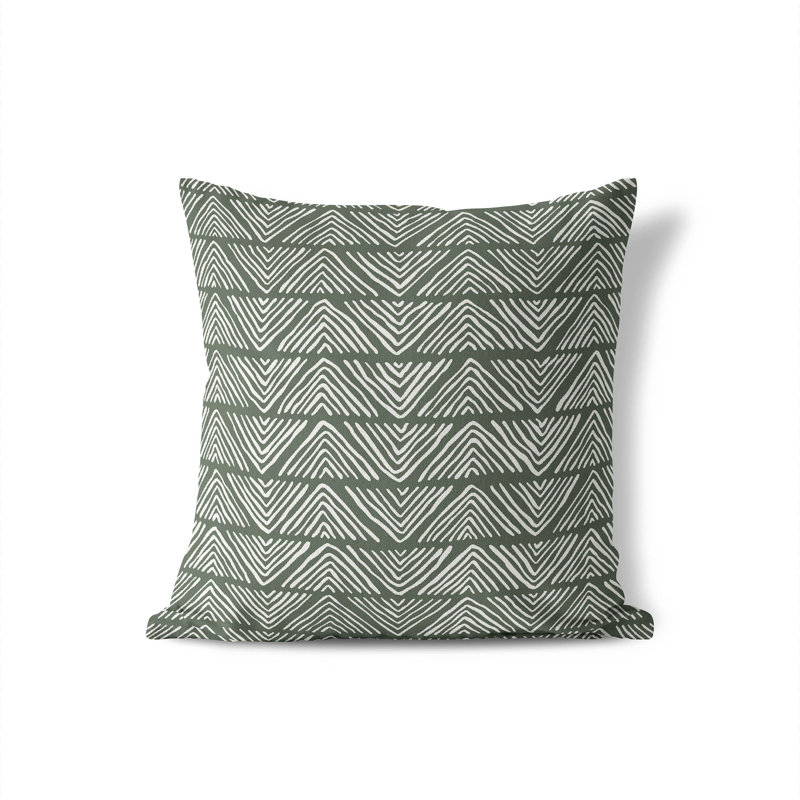 Coussin Chev, Chimichurri / vert, H 16 po x l 16 po