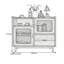 Buffet de style nordique minimaliste