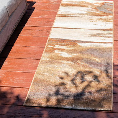 Skylar Washable Abstract Indoor / Outdoor Rug