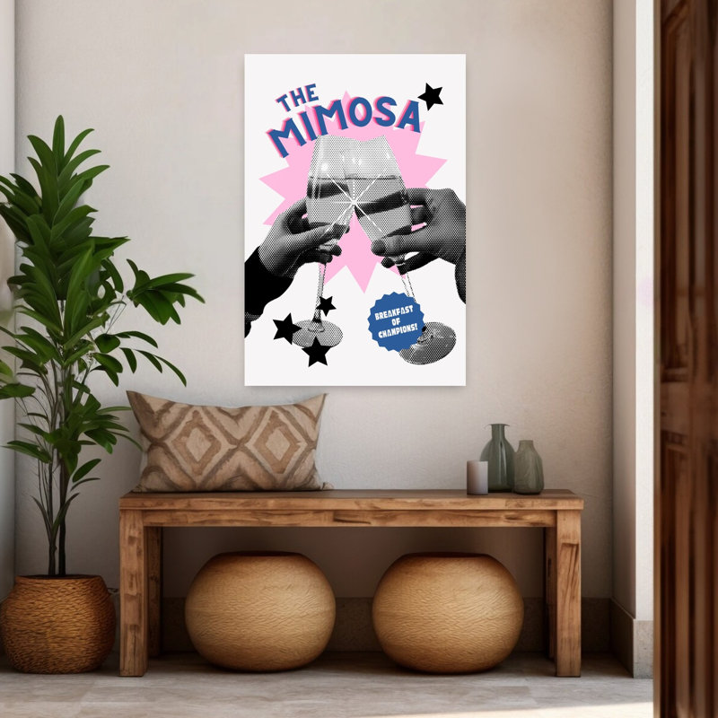 Art contemporain rétro, H 48 po x l 32 po