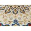 Tapis oriental traditionnel crème crème semi-antique 8 x 11
