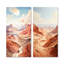 Desert Dreams Canyon Drift - Canyon et désert, ensemble de 2 reproductions d'art sur toile-102584196-102584195