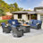 Wicker 8 - Person Patio Conversation Set with Cushions-47761664-38310840-48084783