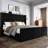 Velvet Upholstered Wingback Platform Bed-1004497204-1004497209