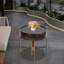 Table d'appoint ronde de style baril
