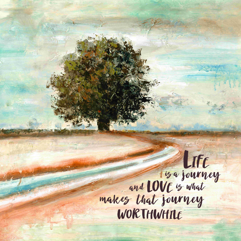 " Life Journey Tree " Painting Print, 20" H x 20" W