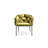 Lawncrest 18'' H Velvet Upholstered Metal Armchair-1201940201-1201940203