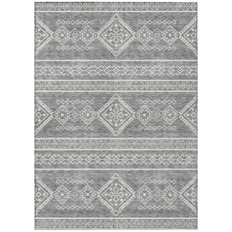 Celeski Indoor/Outdoor Area Rug with Non-Slip Backing
