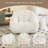 Compression Soft Teddy Fabric Tufted Memory Sponge Foam Filled Bean Bag Chair-1689164114