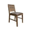 Ensemble de 2 chaises d'appoint Okai, dossier rembourré, bois massif-100537400