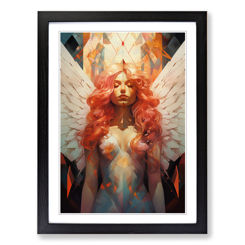 Single Picture Frame Print on Wood, Black Framed, 64cm H x 46cm W