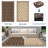 8' x 10' Waterproof Reversible Outdoor Rug, Plastic Straw Weave, Lightweight and Easy-Clean Patio Mat for Deck, Backyard, Camping or RV Use, Brown Coffee-422947558-422947557