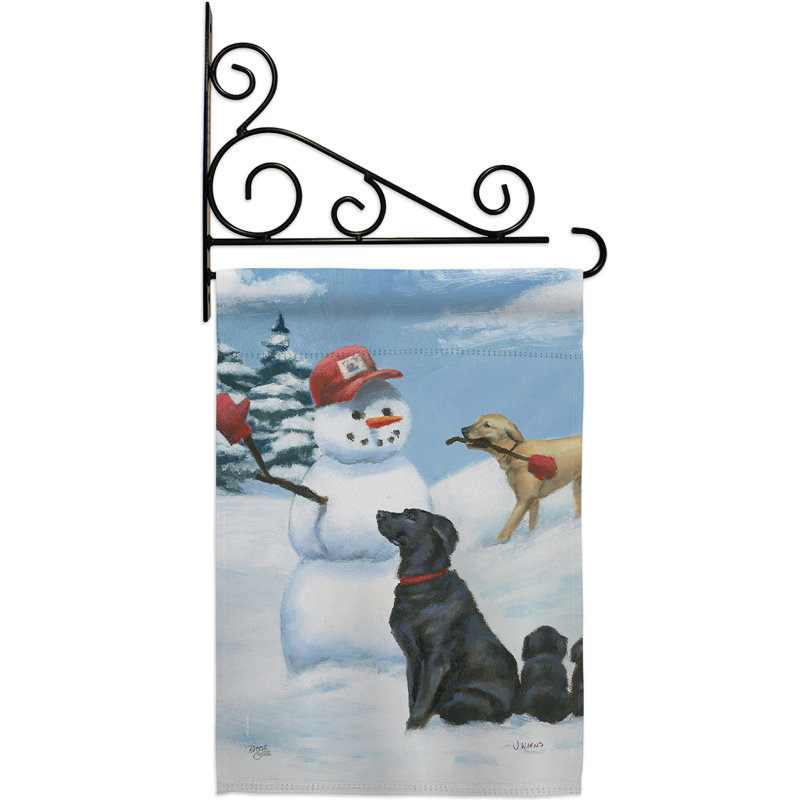 Double Sided 18.5'' H x 13'' W Polyester Animal Flag Set
