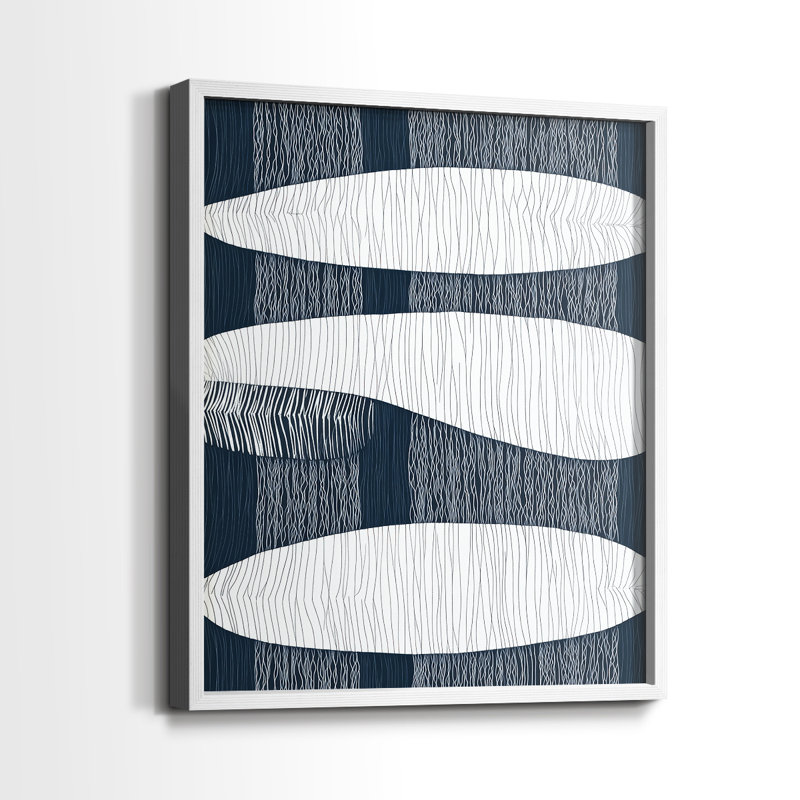 "ABSTRACT Series DCCXLVII" par J Paul, Blanc / Blanc, H 21 po x l 17 po