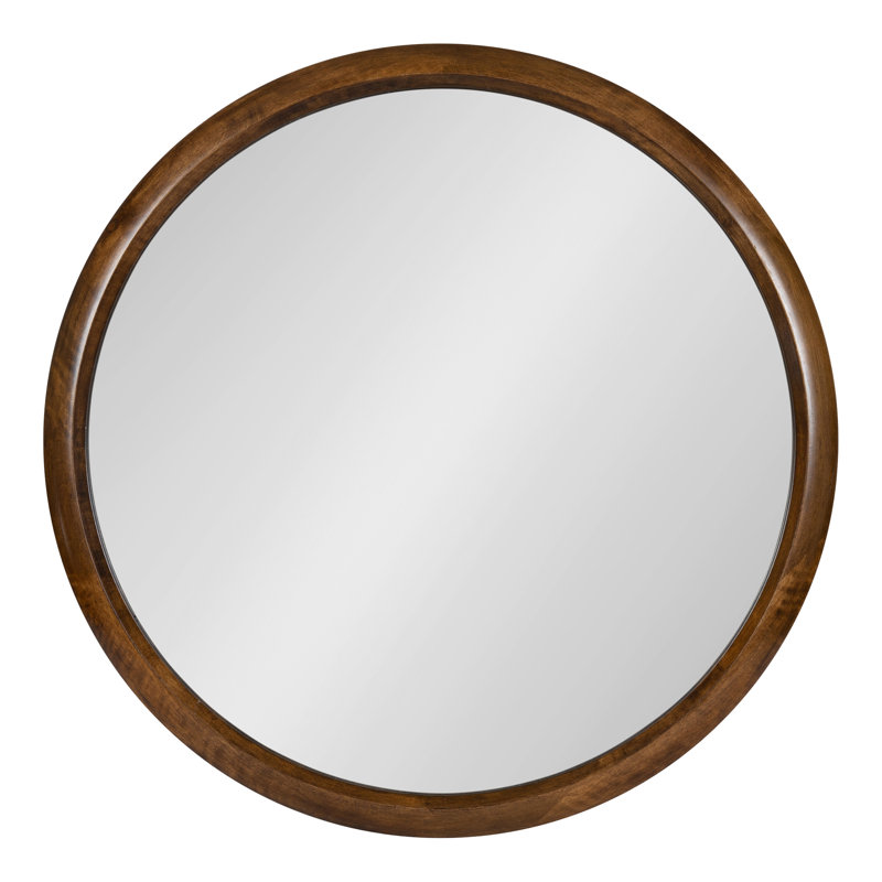Miroir Anacleta, Noyer, Rond