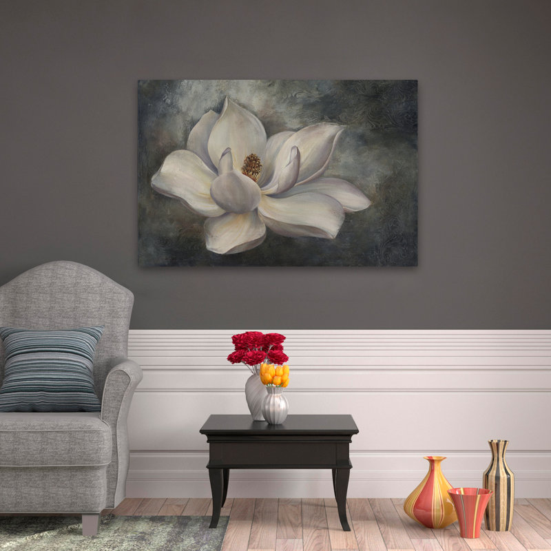 Plantes, fleurs, magnolia, art mural, H 32 po x l 48 po