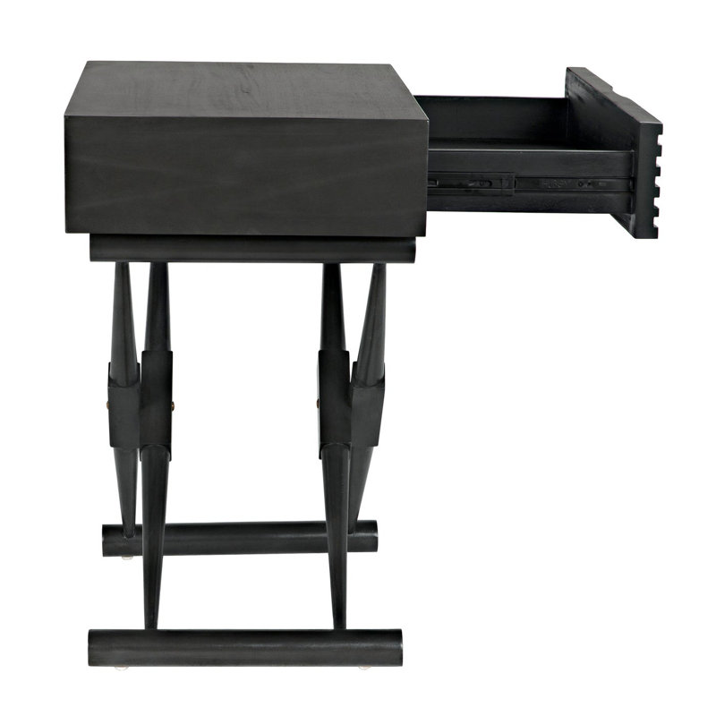 Table de bout avec rangement zanta, Pâle