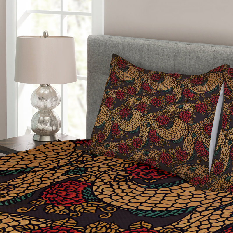 East Bedspread Set with Shams, 220 x 264 cm
