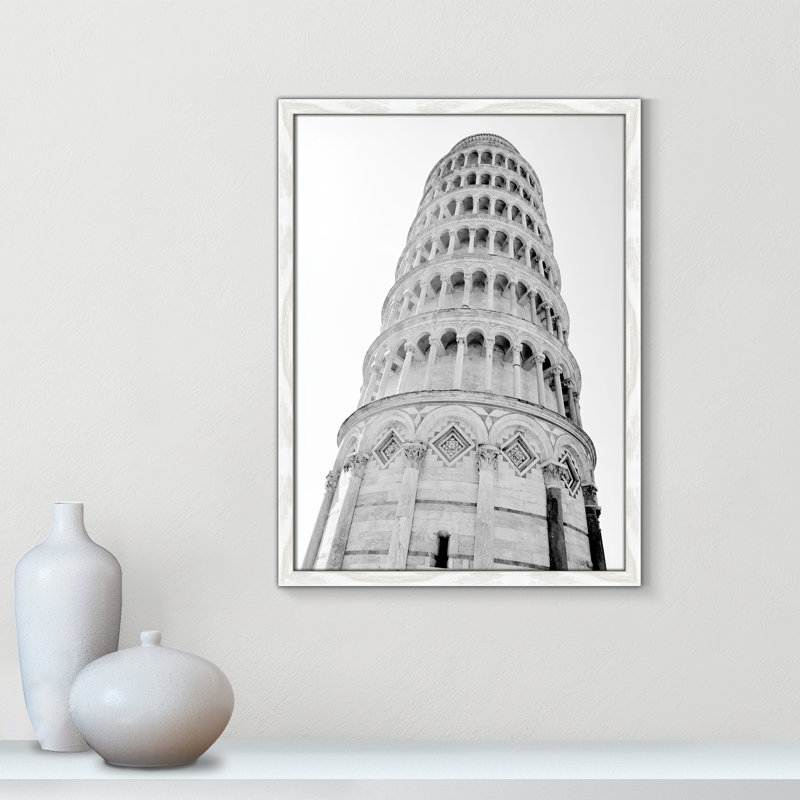 Iconic City Collection "Pisa" par Natalie Carpentieri, Cadre photo blanc, Non, H 23 po x l 17 po x P 0,75 po
