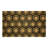 Clara Black Hexagon Non-Slip Outdoor Coir Doormat-55600744