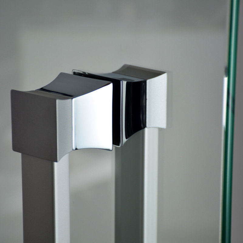 Tirette de porte dos à dos Vitta, Aluminium chromé