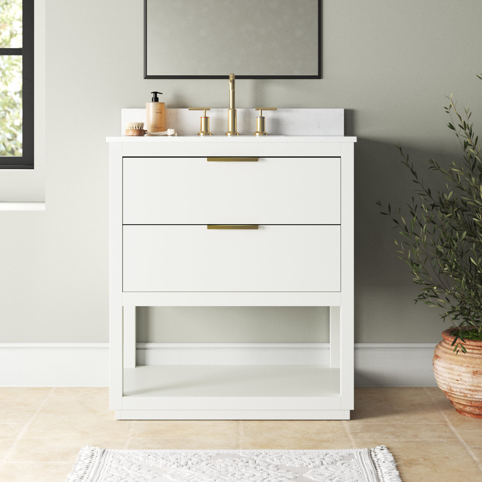 Felicity 30'' Single Bathroom Vanity, White
