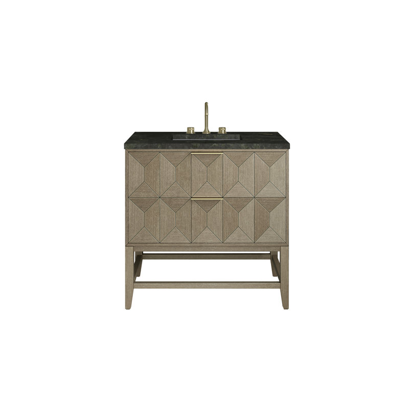 Emmeline 36'' W Single Vanity, 8" Widespread, Pebble Oak, Phantome Eclos
