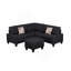 Canapé modulaire 6 pièces rembourré-114788772