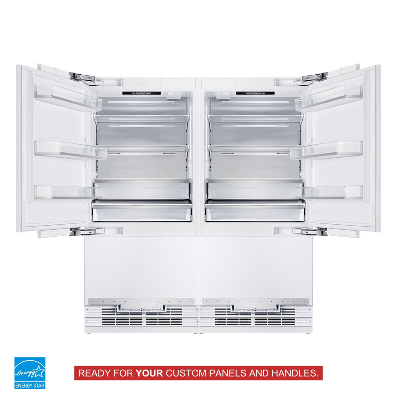 Kucht Built-in Side By Side Refrigerator, 71.5"