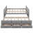 Clayhatchee 3 Drawers Bed with Trundle by Harriet Bee-1851090499-1756763555