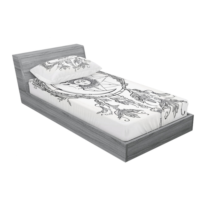 Microfiber Sheet Set, Twin Sheet Set with Fitted Sheet