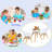 Fabian Kids 3 Piece Round Play Or Activity Table and Chair Set