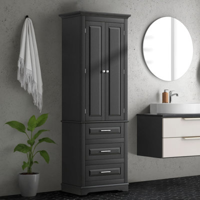 This Tall Three-Drawer Storage Cabinet Is Suitable For Bathroom And Office Scenes. It Can Store Toiletries Or Office Items. It Is Both Practical And Space-Adaptable To Meet The Storage Needs Of Different Scenarios.