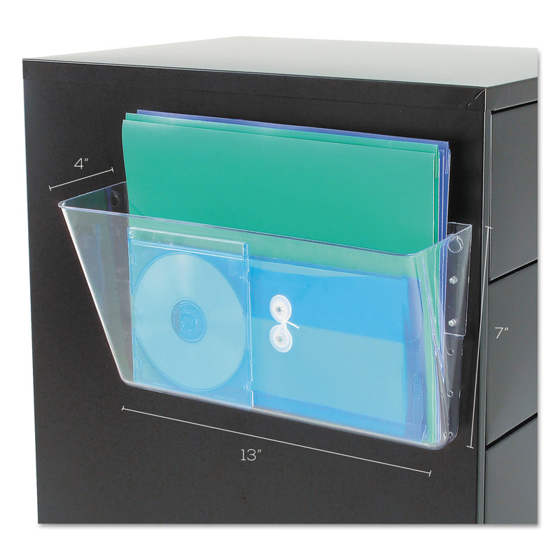 Poche de fichiers muraux magnétiques, Transparent
