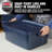 Rubbermaid Roughneck 10 Gal Storage Bins with Lids, 8-Pack, Dark Indigo Metallic