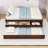 Platform Bed with Pull-Out Trundle, Integrated Power Strip, and Dual Storage Drawers-1231916717-1231916712