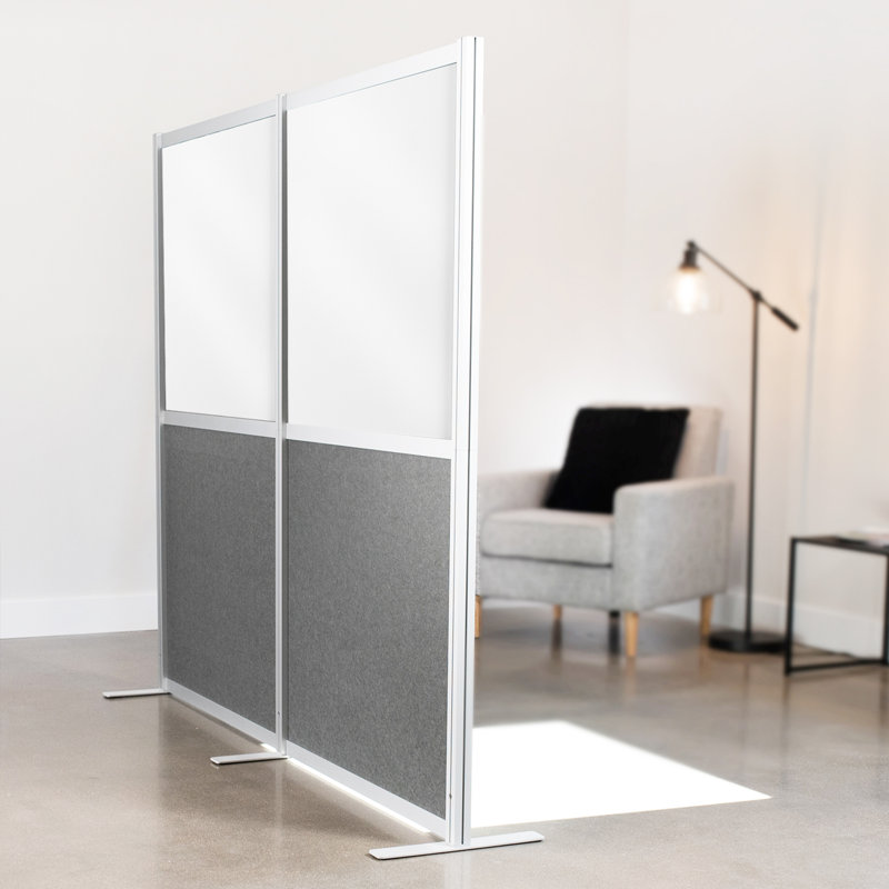 Système mural modulaire VIVO, 2 panneaux PET + tableau blanc magnétique, séparateurs de bureau