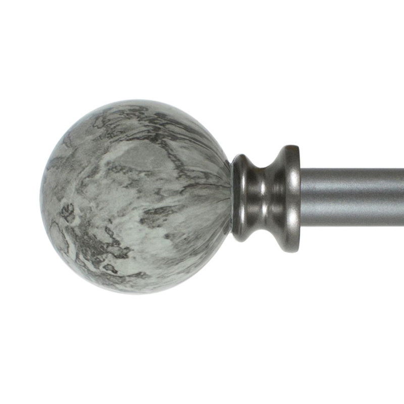Tringle à rideaux simple argentée réglable de 48 po à 86 po 0,62 po, H 0,625 po x l 48 po x P 0,625 po