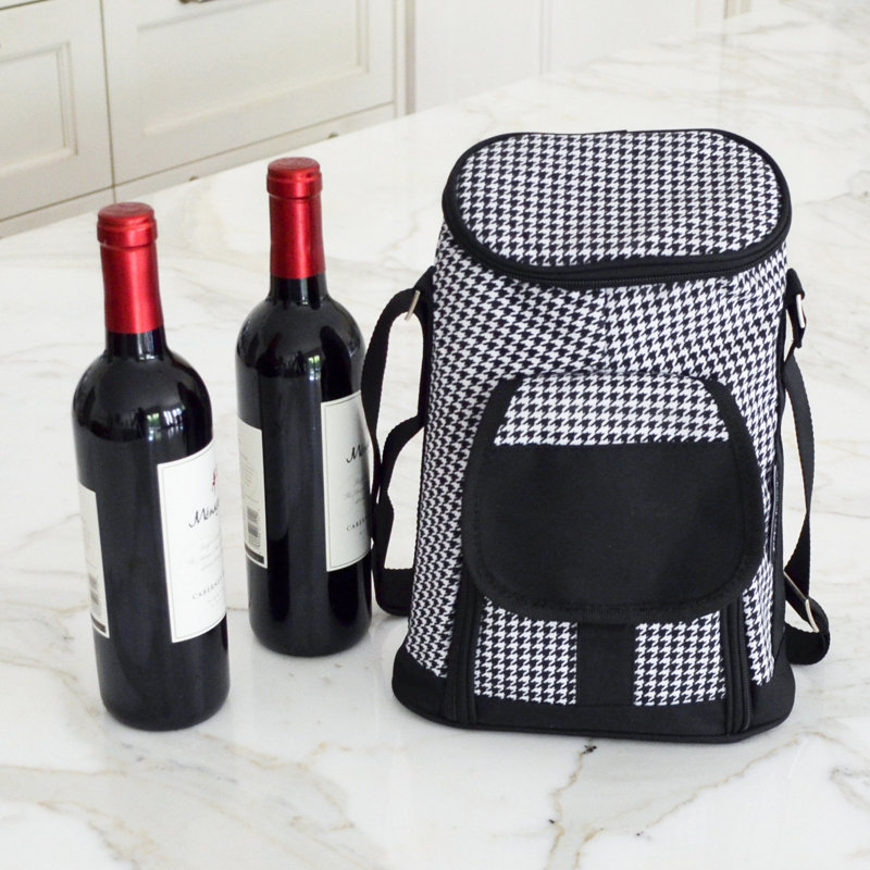 Refroidisseur à vin pour 2 bouteilles Houndstooth
