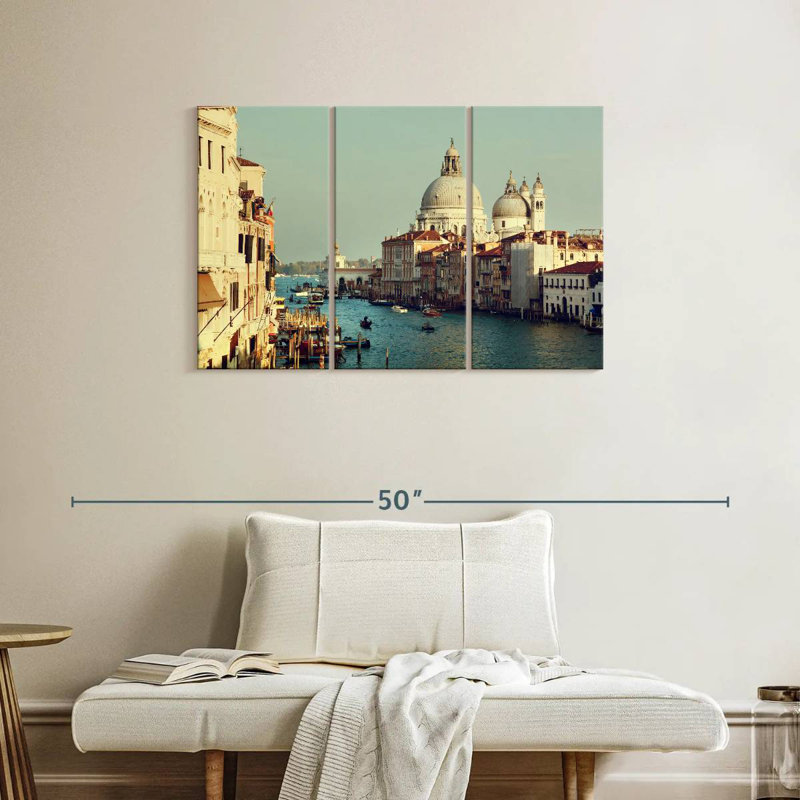 Kavia Grand Canal à Venise, H 24 po x l 38 po