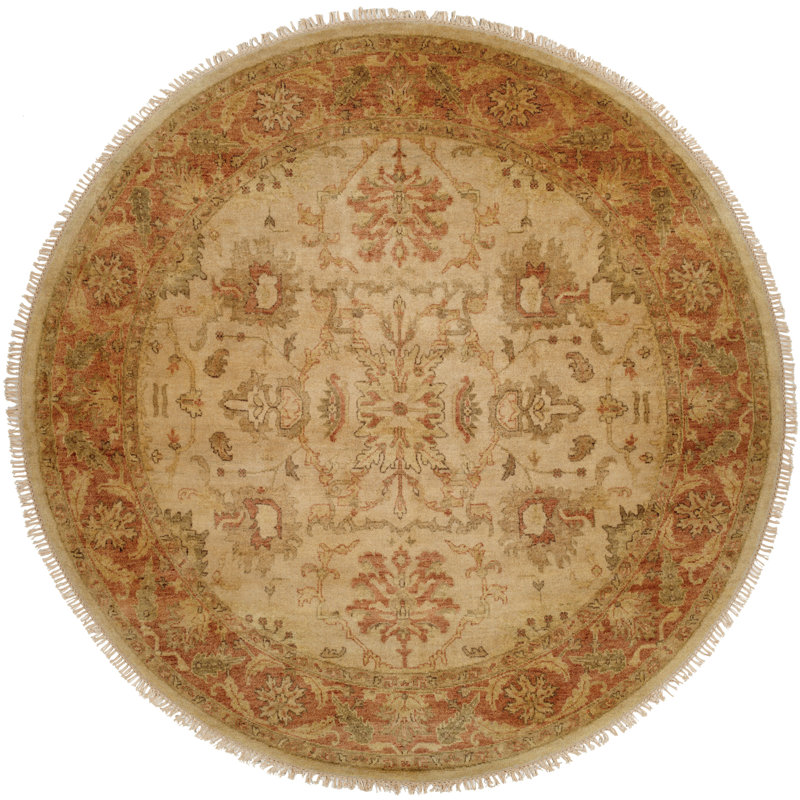 Tapis oriental en laine noué à la main Oriental, Carré 10 pi