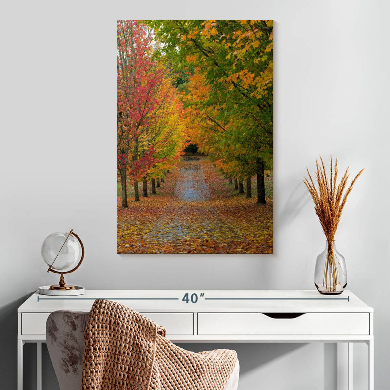 Harnek Path Of Maple Trees, 30" H x 20" W