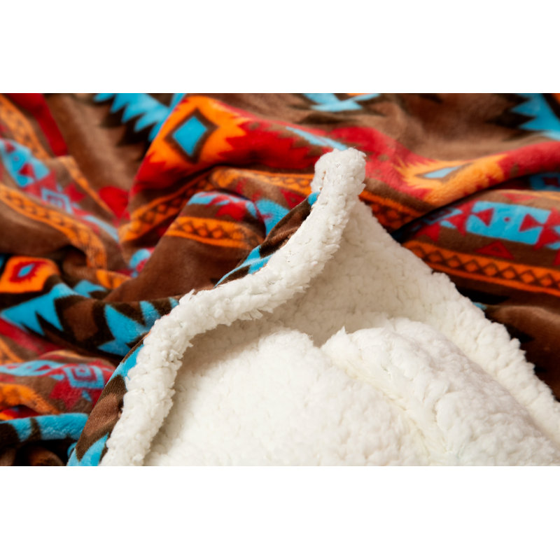  Couverture en sherpa Southwest Horizon