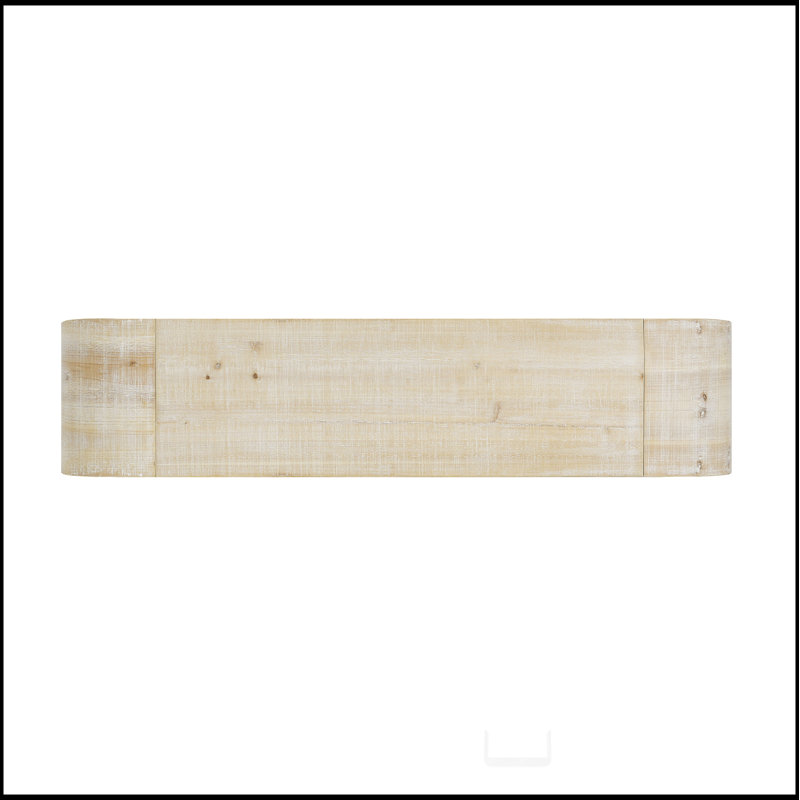 Console en bois de 52 po Mirod, Naturel