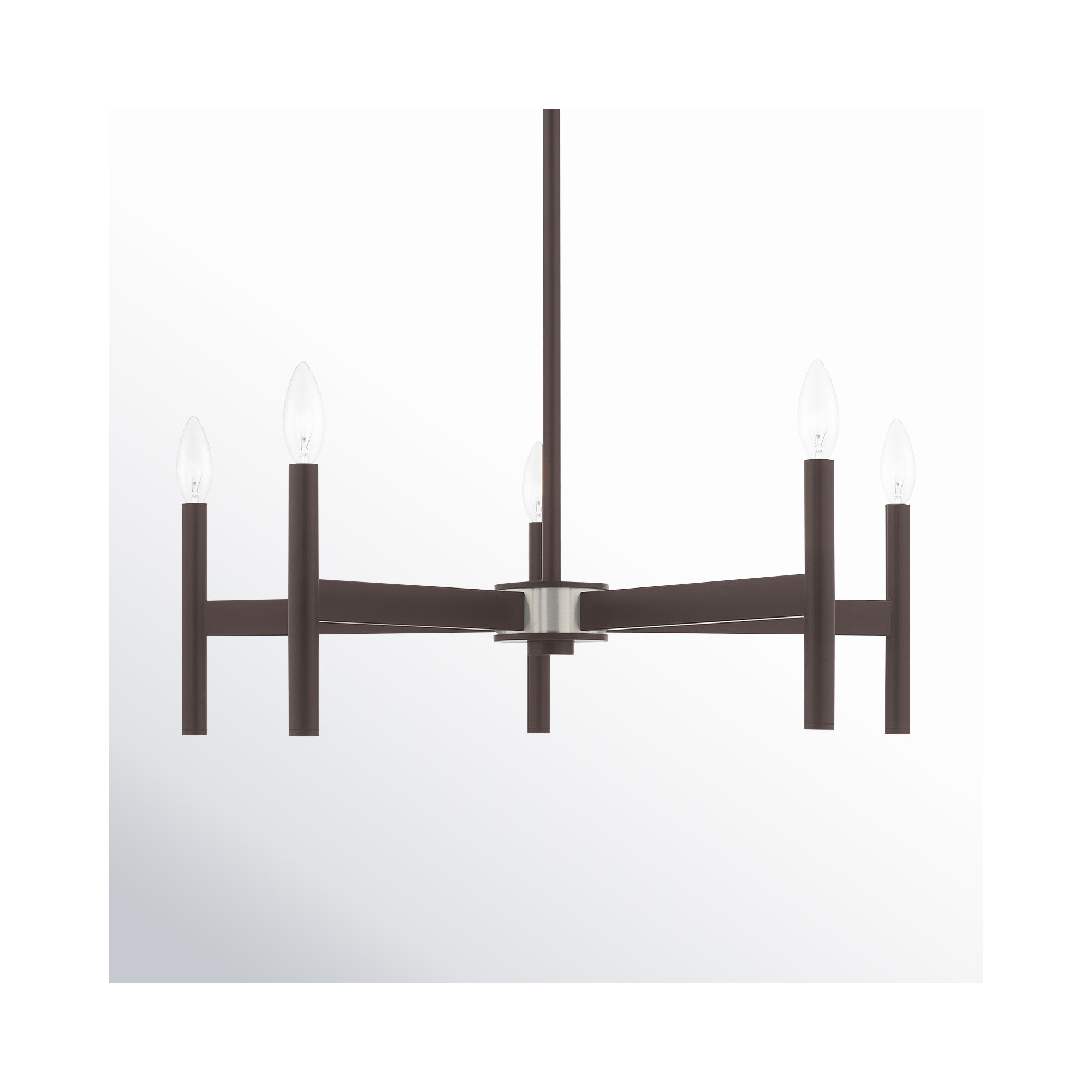 Martella 5 - Light Candle Style Classic / Traditional Chandelier, Bronze, 5 - Light